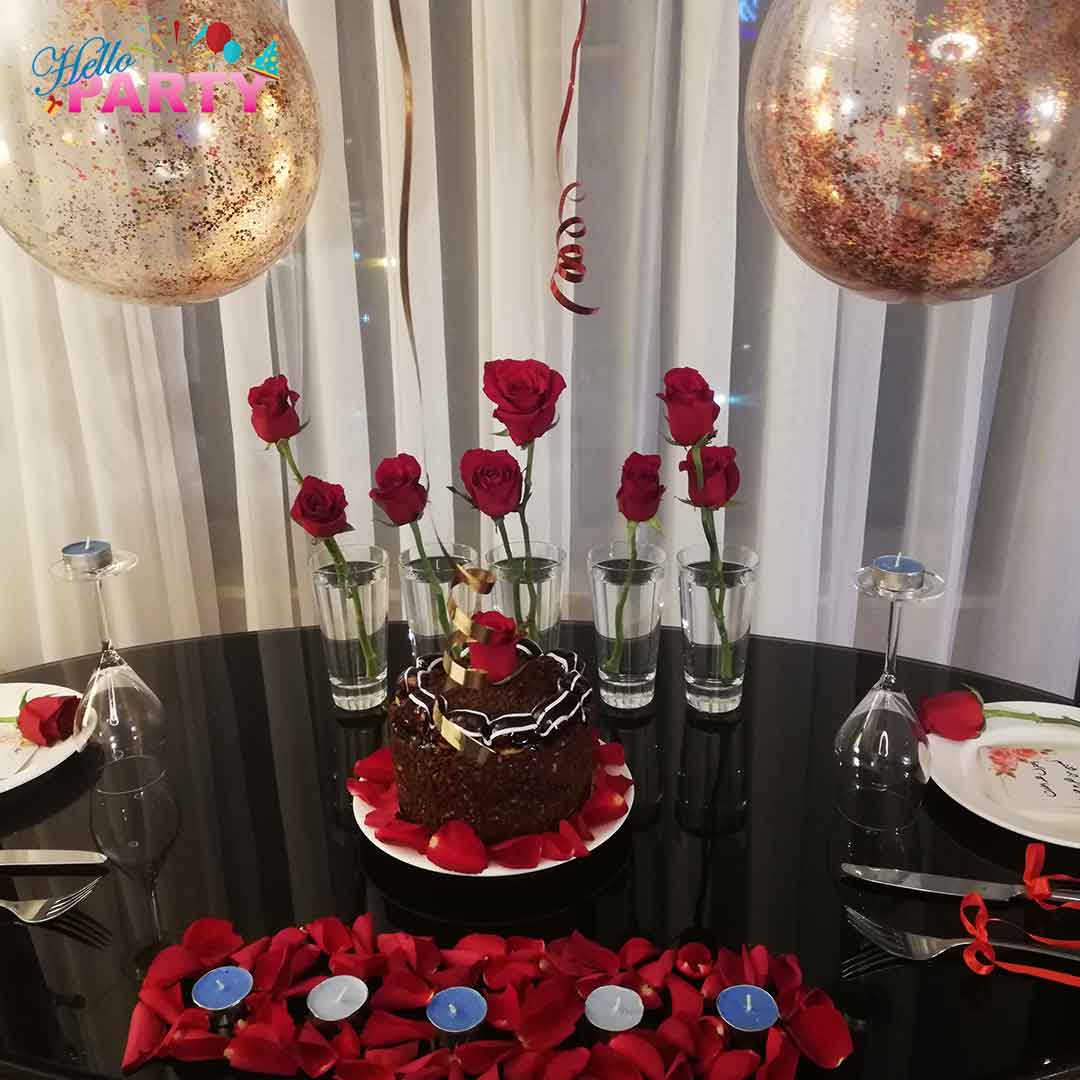 تنسيق مناسبة رومانسية خاصة