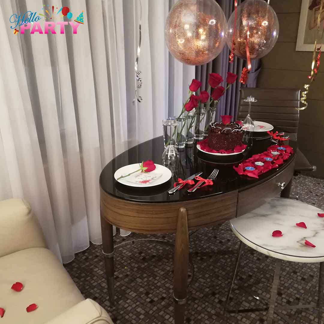 تنسيق مناسبة رومانسية خاصة