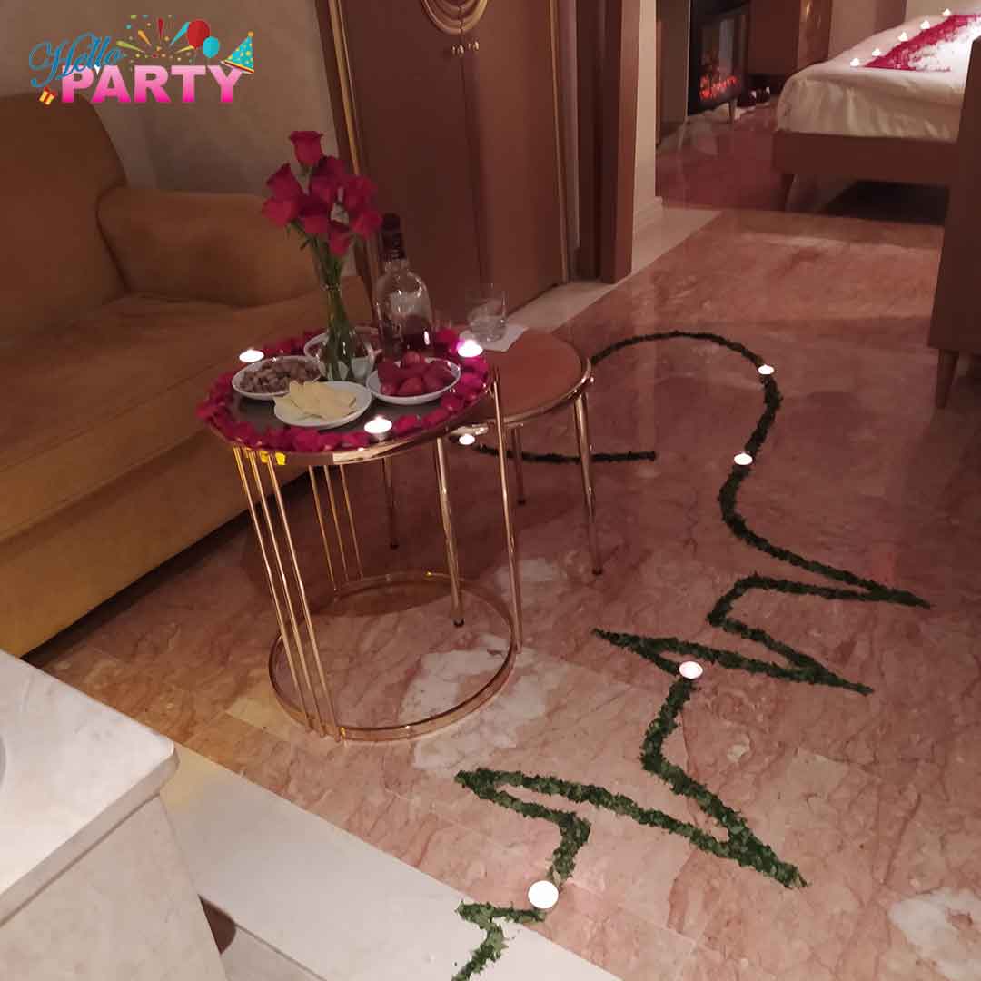 تنسيق مناسبة رومانسية خاصة